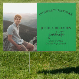 Mascotte Afstuderen Yard teken Tuinbord