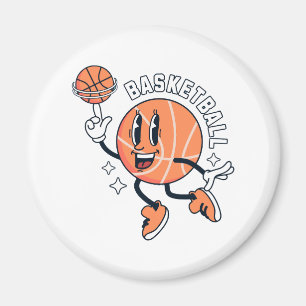 Mascotte_Basket_Ball_Sport Magneet