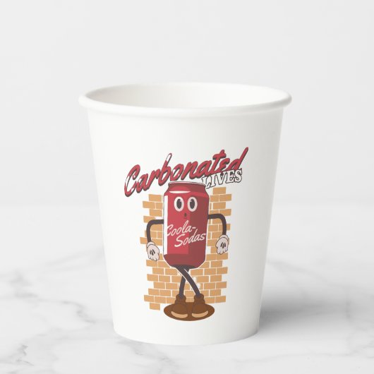 Mascotte Drink Cola Papieren Bekers (Voorkant)