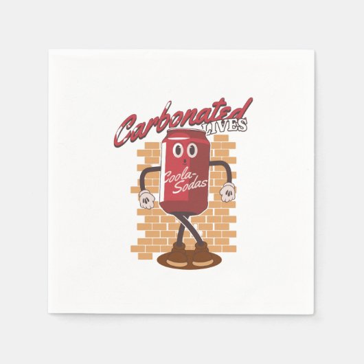 Mascotte Drink Cola Servet (Voorkant)