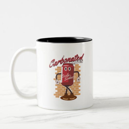 Mascotte Drink Cola Tweekleurige Koffiemok (Links)
