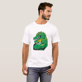 mascotte-T-shirt van een alligator T-shirt (Voorkant volledig)