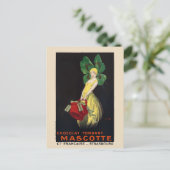 Mascotte Vintage Poster 1920 Briefkaart (Staand voorkant)