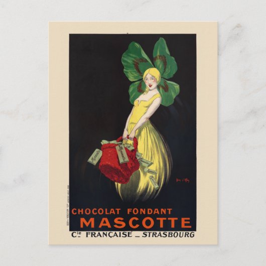 Mascotte Vintage Poster 1920 Briefkaart (Voorkant)