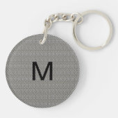 Masculin Mannen Monogram Sleutelhanger (Achterkant)