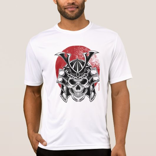 Masculina Máscara Samurai Oni / Samurai Oni Mask T-shirt (Voorkant)