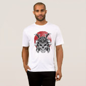 Masculina Máscara Samurai Oni / Samurai Oni Mask T-shirt (Voorkant volledig)
