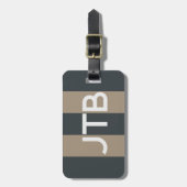 Masculinaire minimalistische stripper-Bagagelabel Bagagelabel (Voorkant verticaal)