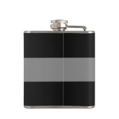 Masculinaire monogram en naamontwerp heupfles (Achterkant)