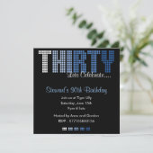 Masculine, 30e verjaardag van de uitnodiging van d (Staand voorkant)