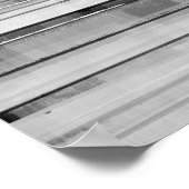 'Masculine' Abstracte kunst in zwart-wit Poster (Hoek)