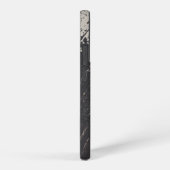 Masculine and Modern Black and Beige Paint Strokes Samsung Galaxy Hoesje (Rechterkant)