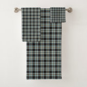 Masculine Bath Towel – Blue Yellow Tartan Look Bad Handdoek (Insitu)