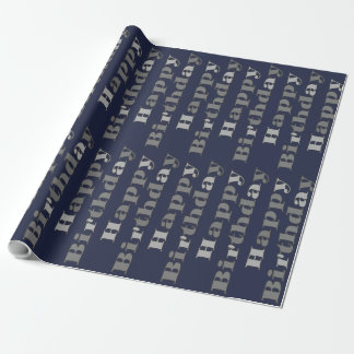 Masculine Birthday Wrapping Paper Cadeaupapier