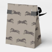 Masculine Black en Tan Classic Equestrian Horses Bedankdoosjes (Achterkant)