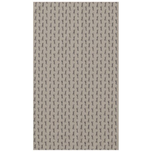 Masculine Black en Tan Classic Equestrian Horses Tafelkleed (Voorkant)