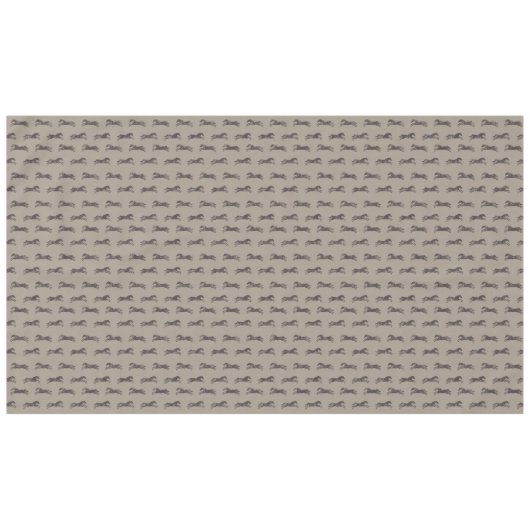 Masculine Black en Tan Classic Equestrian Horses Tafelkleed (Voorkant (Horizontaal))