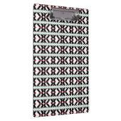 Masculine Black en white Latvian tribal folk art Klembord (Rechts)