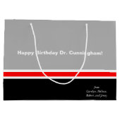 Masculine Black Grey en Red Groot Cadeauzakje (Achterkant)