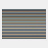 Masculine Brown Blue Taupe Inpakpapier Vel (Voorkant 3)