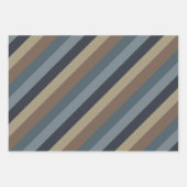 Masculine Brown Blue Taupe Inpakpapier Vel (Voorkant)