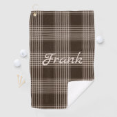 Masculine Brown en Beige Pset Golfhanddoek (Insitu)