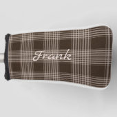 Masculine Brown en Beige Pset Golfheadcover (Voorkant)