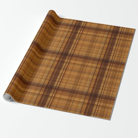 Masculine Browns spelpatroon Cadeaupapier (Uitgerold)