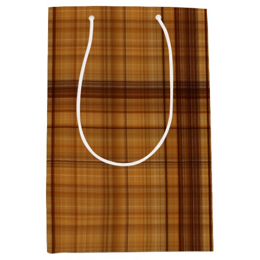 Masculine Browns spelpatroon Medium Cadeauzakje (Voorkant)