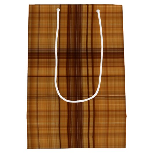 Masculine Browns spelpatroon Medium Cadeauzakje (Achterkant)