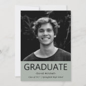 Masculine Classic Graduy Party | Foto Kaart (Voorkant)