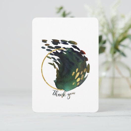 Masculine Contemual bedankt kaart (Staand voorkant)