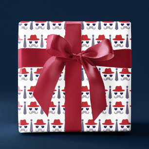 Masculine Dapper Pet Stropdas Mustache Vaders Dag  Cadeaupapier