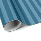 Masculine Donker Blauwgroen Blauw Ombre Strepen Pa Cadeaupapier (Rol Hoek)