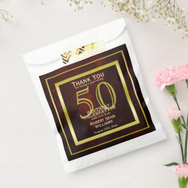 Masculine Double Gold Lijst 50th Birthday Bedankzakje