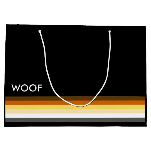 Masculine en Slank Gay Beer Pride Flag Groot Cadeauzakje (Achterkant)