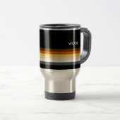 Masculine en Slank Gay Beer Pride Flag Reisbeker (Voorkant rechts)