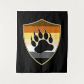 Masculine en Slank Gay Beer Pride Flag Wandkleed (Voorkant)