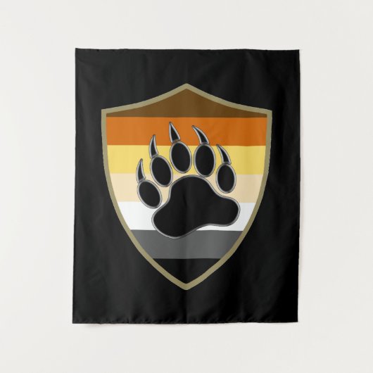 Masculine en Slank Gay Beer Pride Flag Wandkleed (Voorkant)