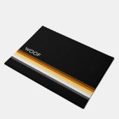 Masculine en stijlvolle Beren Pride Flag WOOF Deurmat (Schuin)