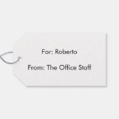 Masculine Faux Burled Walnut  Cadeaulabel (Achterkant Horizontaal)