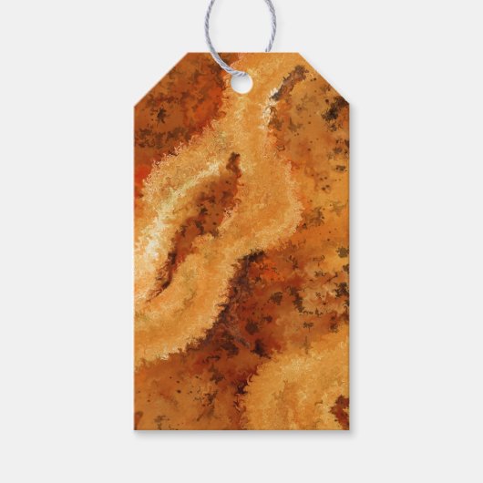 Masculine Faux Burled Walnut  Cadeaulabel (Voorkant)