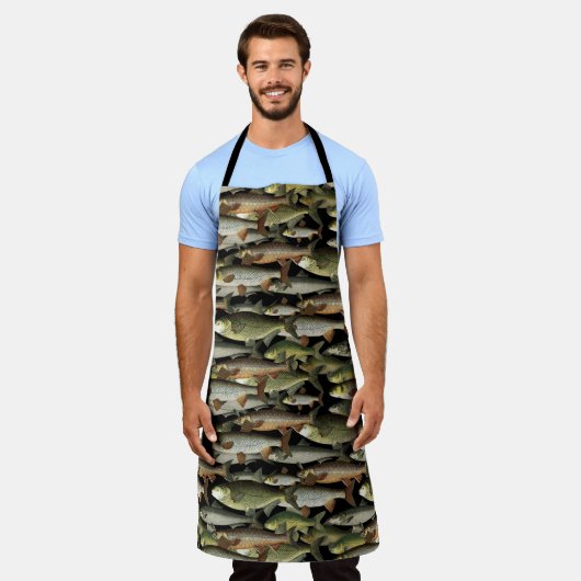 Masculine Fisherman's Fantasy Pattern Schort (Gedragen)