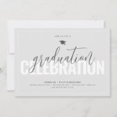 Masculine foto afstudeerfeest uitnodiging (Voorkant)