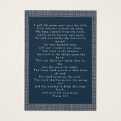 Masculine Foto Funeral Sympathie Kaart gebed (Achterkant)