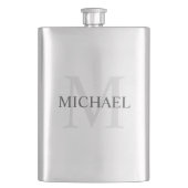 Masculine - Gepersonaliseerd monogram en naam Flacon (Voorkant)