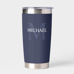 Masculine - Gepersonaliseerd monogram en naam Geïsoleerde Drinkbeker