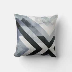 Masculine Grey Black White Disted Moden Design Kussen
