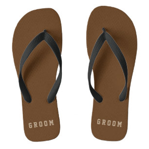 Masculine Groom Teenslippers Aangepaste kleuren
