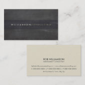 MASCULINE GRUNGE eenvoudige eenvoudige platte rust Visitekaartje (Voorkant / Achterkant)